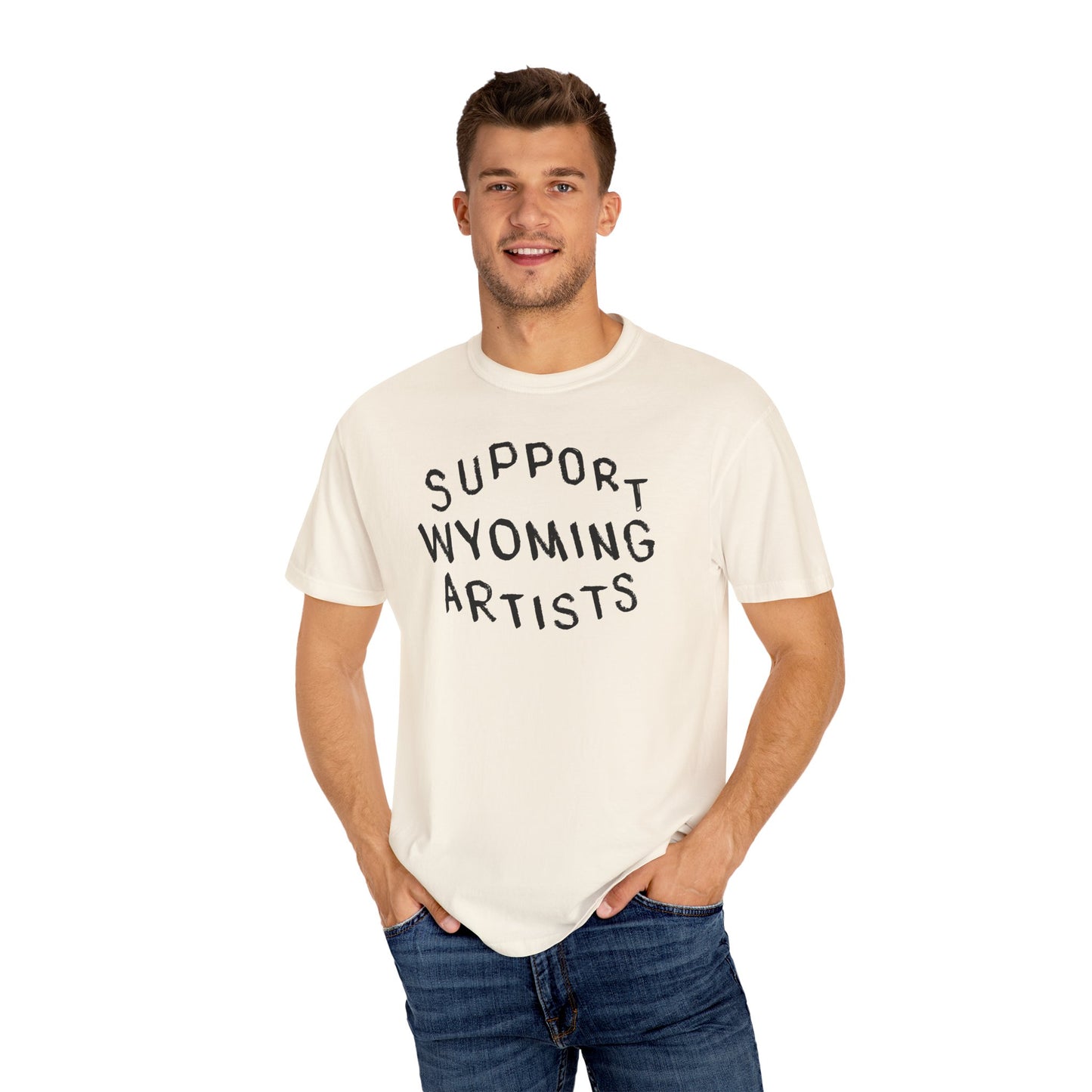 Support Wyoming Artists – Calligraphy Tee